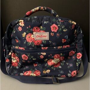 Original Cath Kidston Londoner Hand/Travel  Bag w/ Strap Floral Multi Color EUC